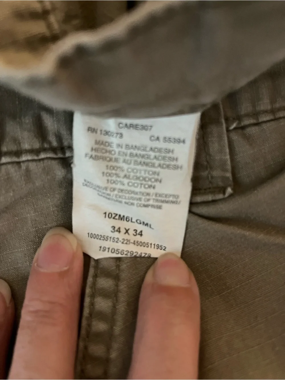 Wrangler Men's Cargo Pants - Light Taupe